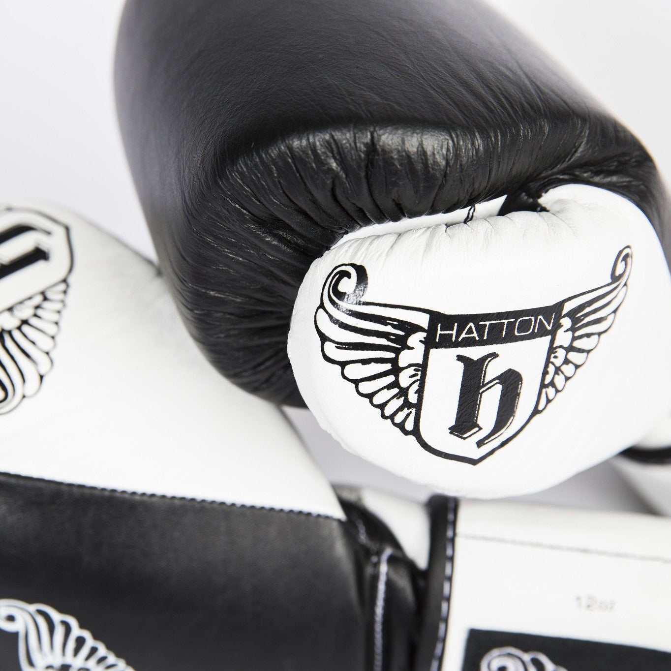 Hatton Boxing Pro Leather Boxing Gloves with Velcro - Pro Gym Essentials