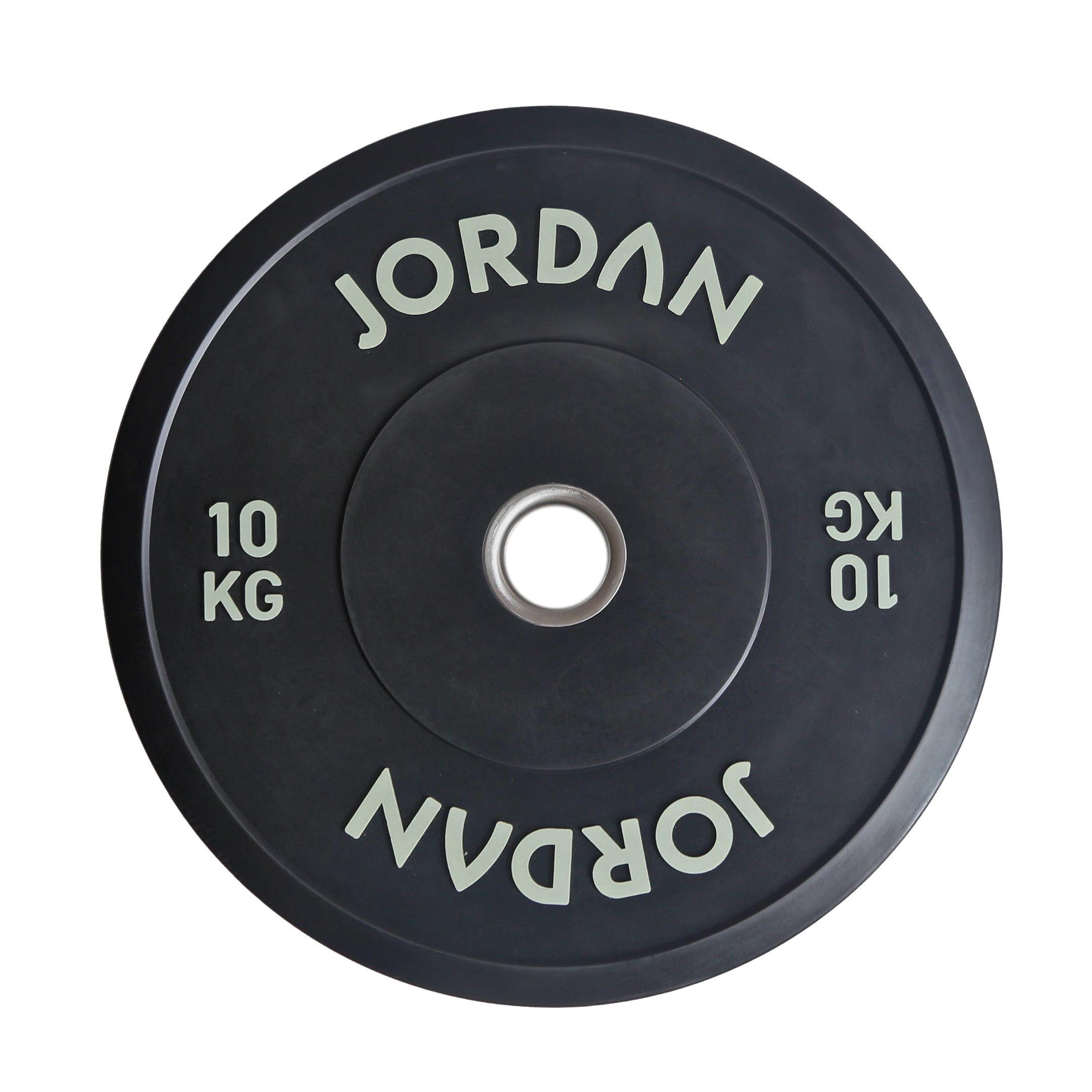 JORDAN Black Rubber Bumper Weight Plates - Pro Gym Essentials