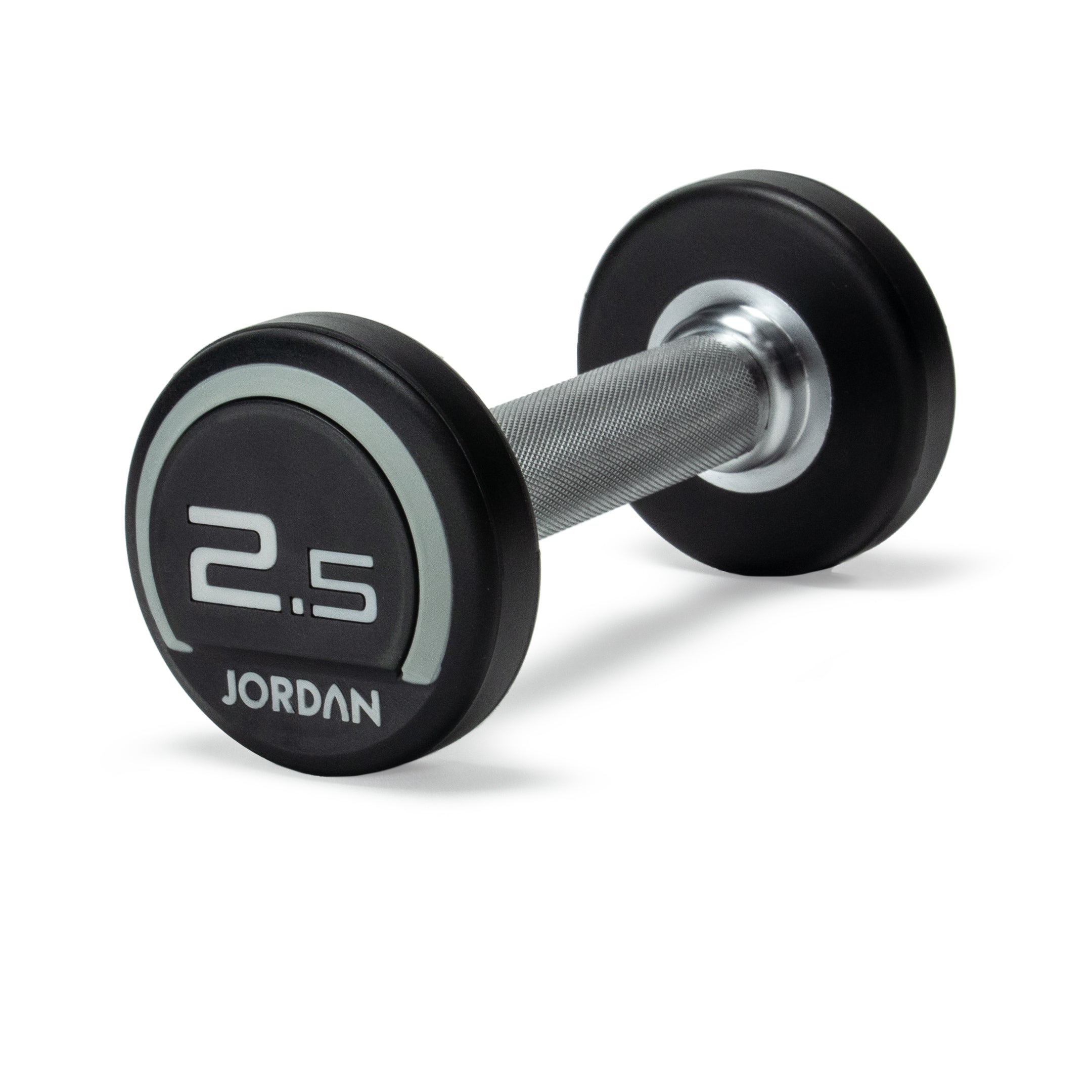 JORDAN Urethane Dumbbells - Up to 75kg (Grey) - Pro Gym Essentials