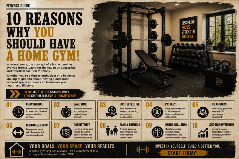 10 Reasons why YOU should have a home gym!