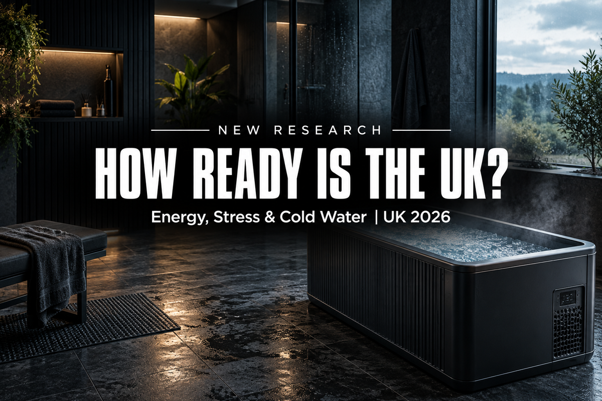 Brass Monkey ice bath in a dark premium UK recovery room with the title How Ready Is the UK?