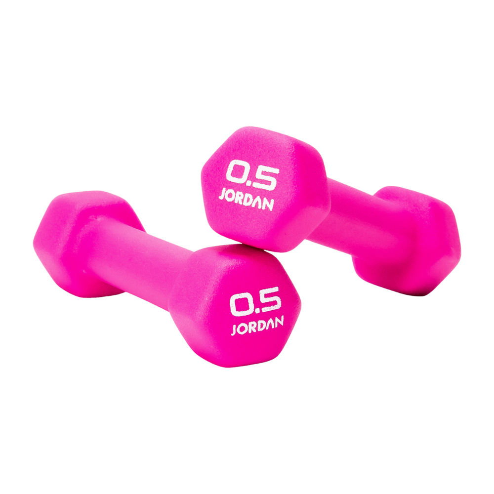 JORDAN Neoprene Studio Hex Dumbbells & Sets - Pro Gym Essentials