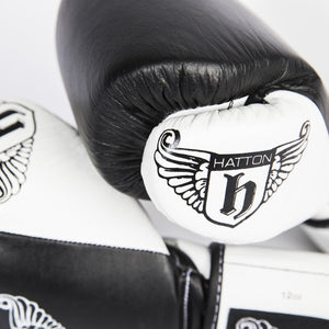 Hatton Boxing Pro Leather Boxing Gloves with Velcro - Pro Gym Essentials