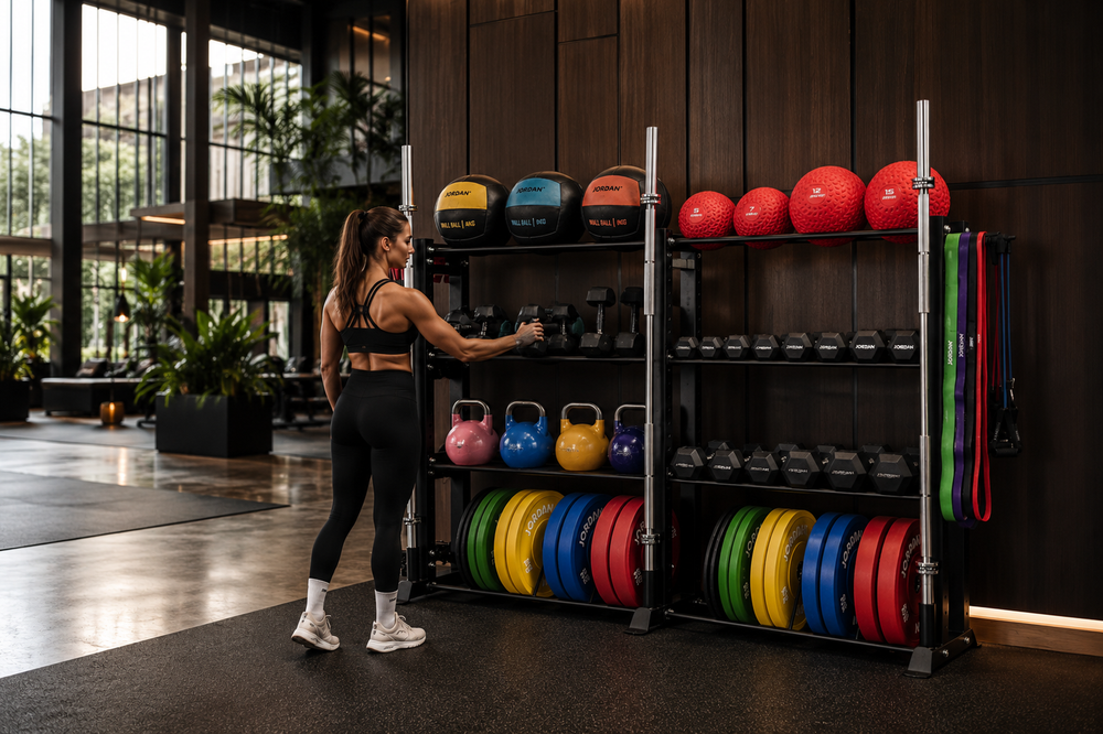 JORDAN HELIX Multi Gym Storage Rack [LTR] - Pro Gym Essentials