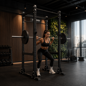 JORDAN HELIX Freestanding Power Rack (LTR) with J-Hooks & Safety Bars - Pro Gym Essentials