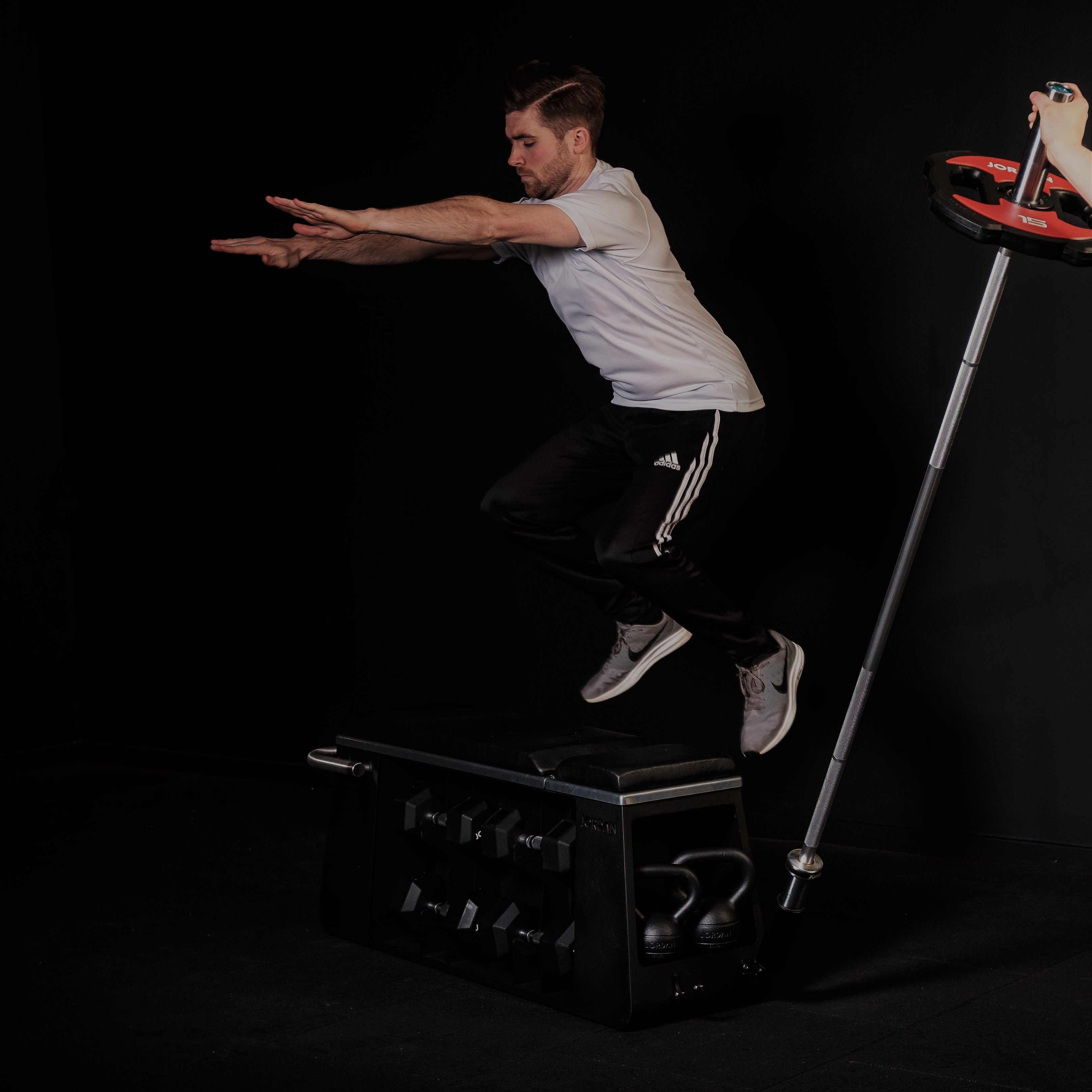 JORDAN Fusion HIIT Bench - Black - Pro Gym Essentials