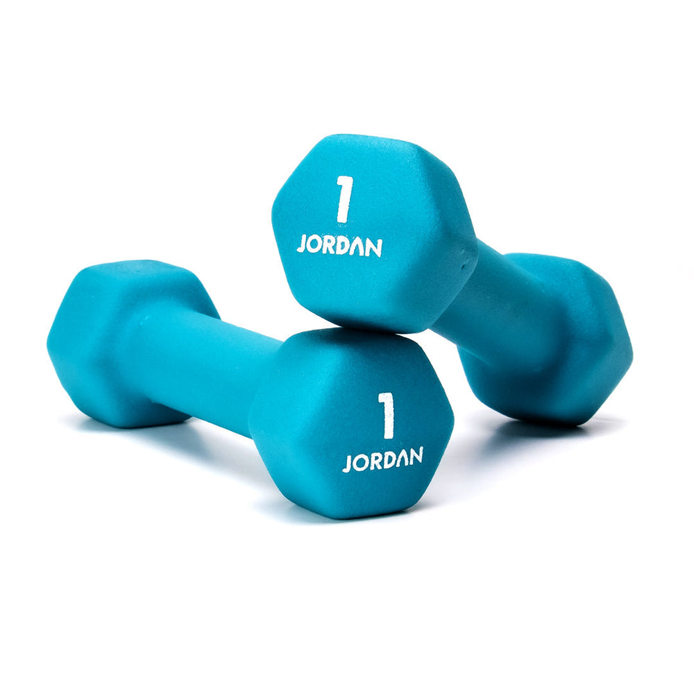 JORDAN Neoprene Studio Hex Dumbbells & Sets - Pro Gym Essentials
