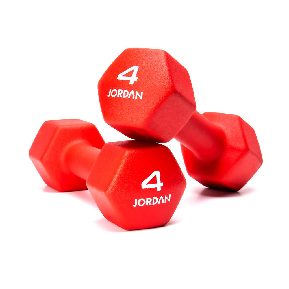JORDAN Neoprene Studio Hex Dumbbells & Sets - Pro Gym Essentials