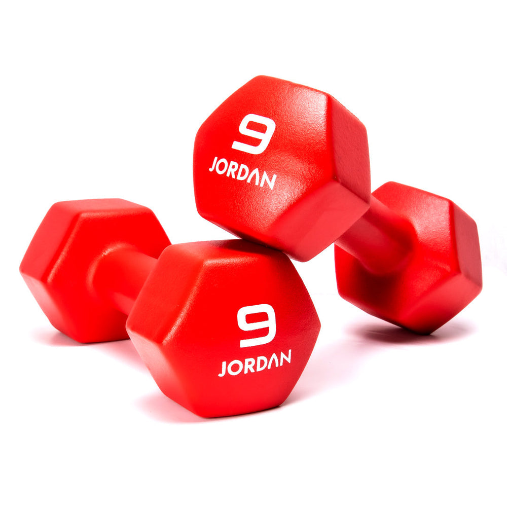JORDAN Neoprene Studio Hex Dumbbells & Sets - Pro Gym Essentials