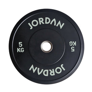 JORDAN Black Rubber Bumper Weight Plates - Pro Gym Essentials