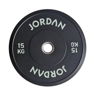 JORDAN Black Rubber Bumper Weight Plates - Pro Gym Essentials
