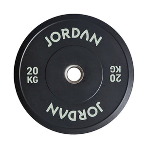 JORDAN Black Rubber Bumper Weight Plates - Pro Gym Essentials