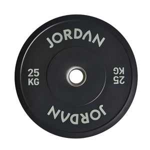JORDAN Black Rubber Bumper Weight Plates - Pro Gym Essentials