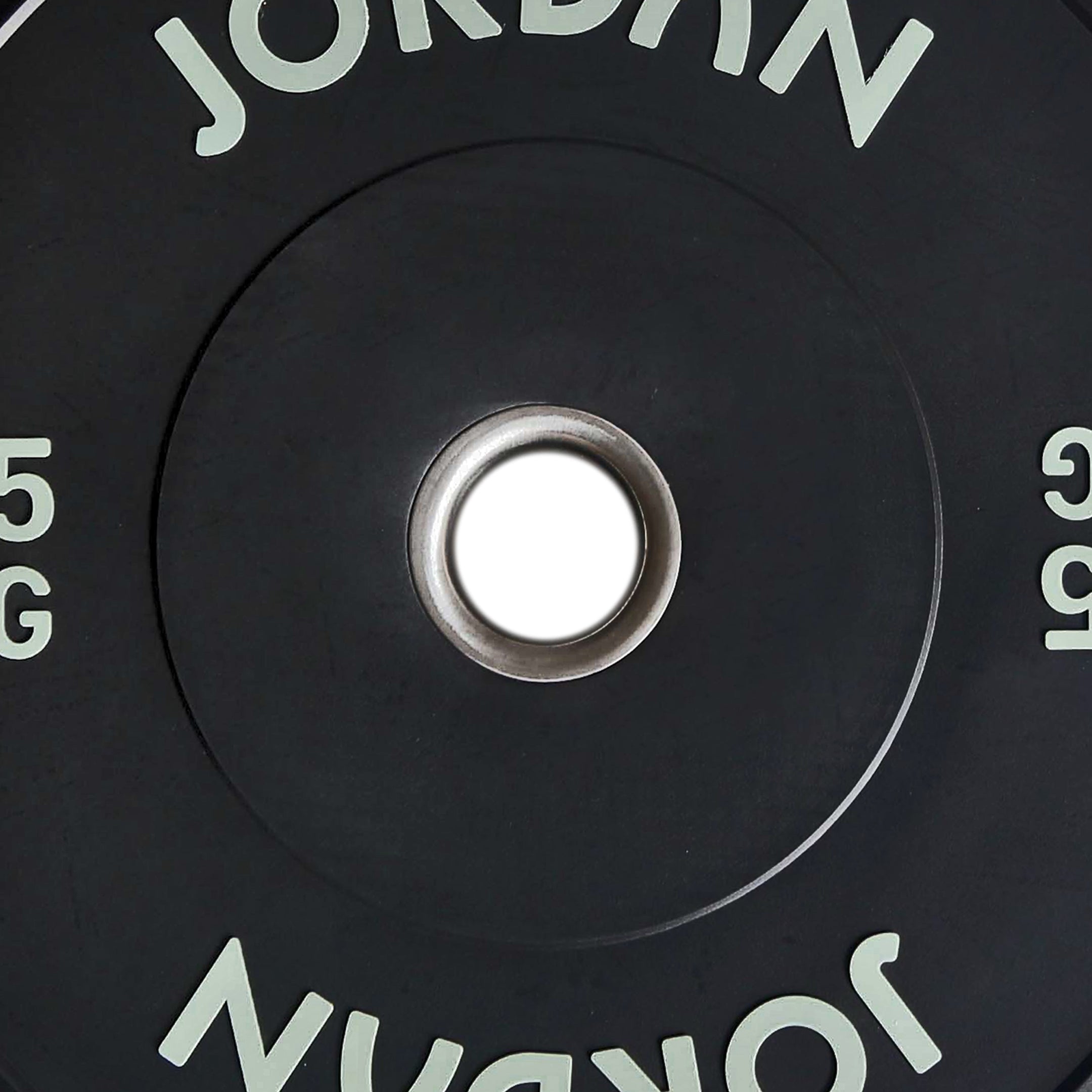 JORDAN Black Rubber Bumper Weight Plates - Pro Gym Essentials