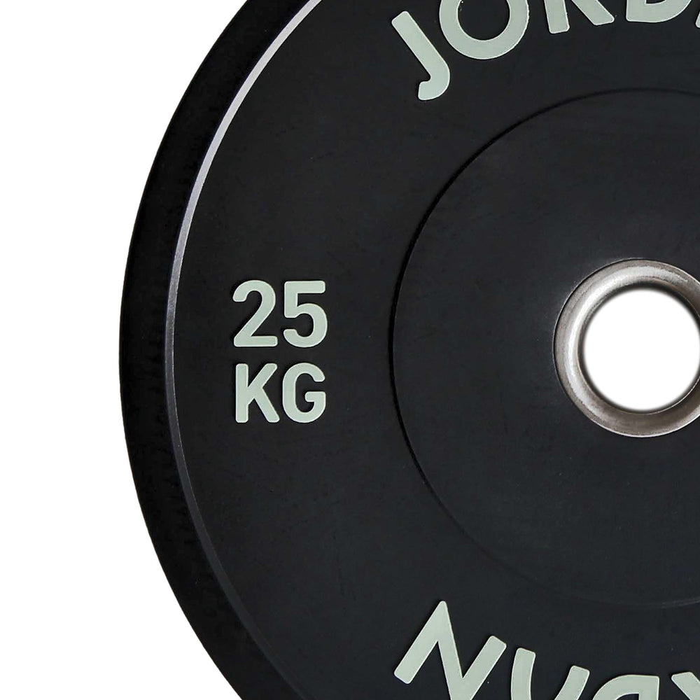 JORDAN Black Rubber Bumper Weight Plates - Pro Gym Essentials