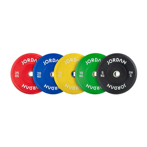 JORDAN Coloured Rubber Bumper Plates - Pro Gym Essentials