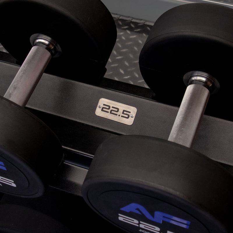 JORDAN 10 Pair Horizontal Dumbbell Rack - Including Weight Labels - 2 Tier