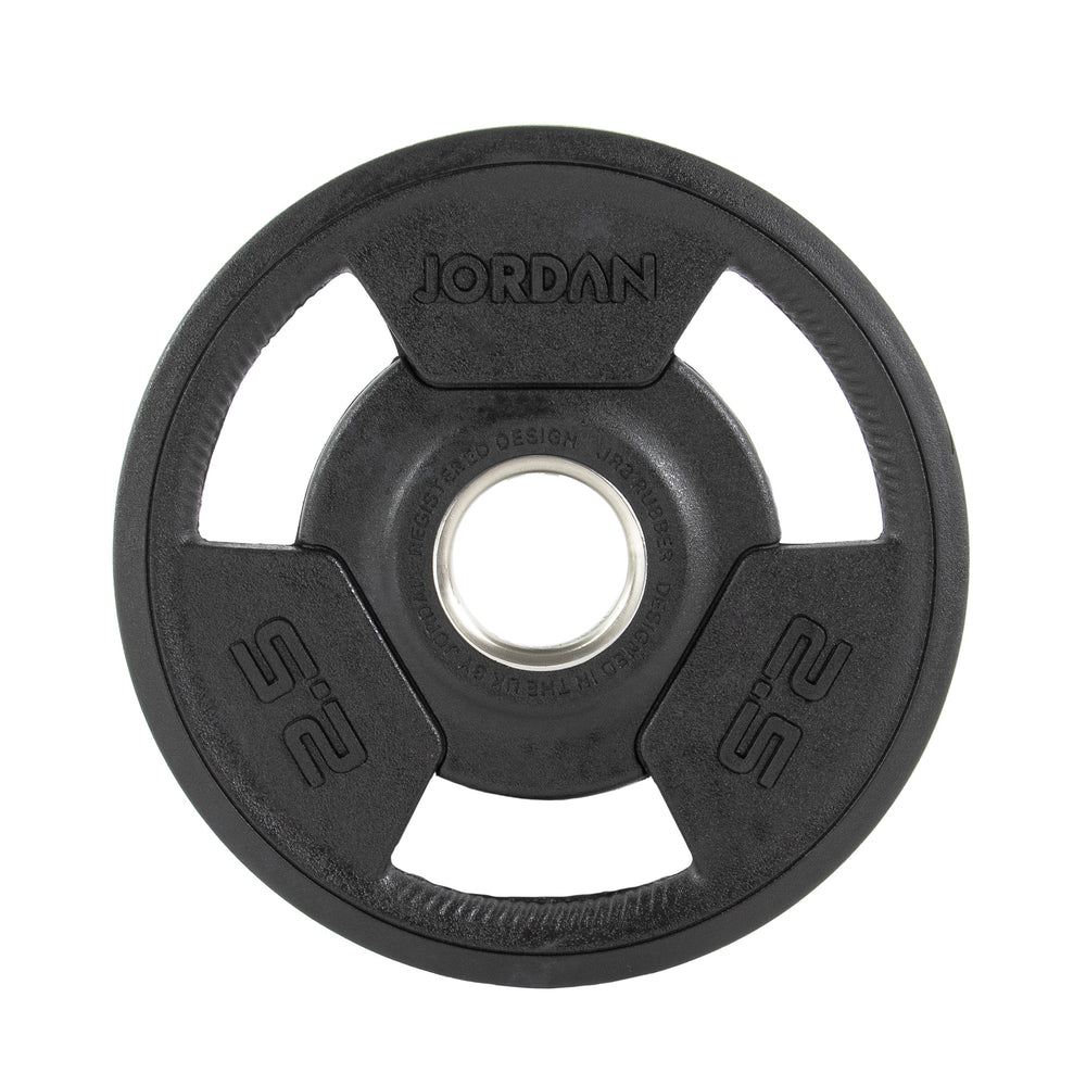 JORDAN Rubber Tri-Grip Olympic Weight Plates - Pro Gym Essentials