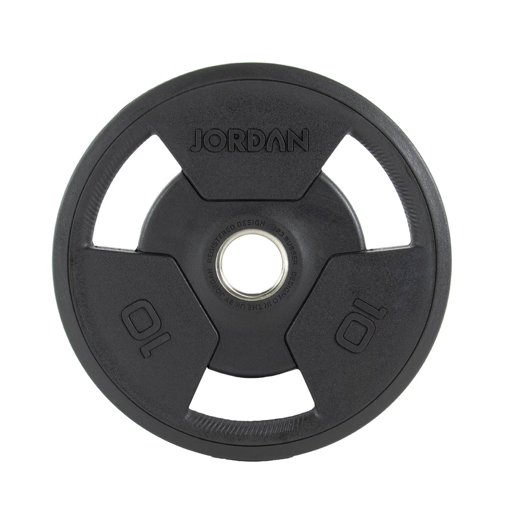 JORDAN Rubber Tri-Grip Olympic Weight Plates - Pro Gym Essentials