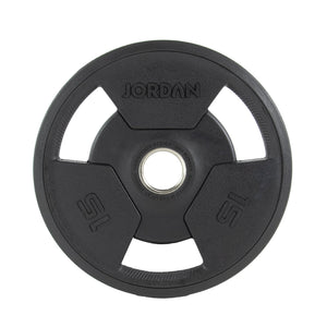 JORDAN Rubber Tri-Grip Olympic Weight Plates - Pro Gym Essentials