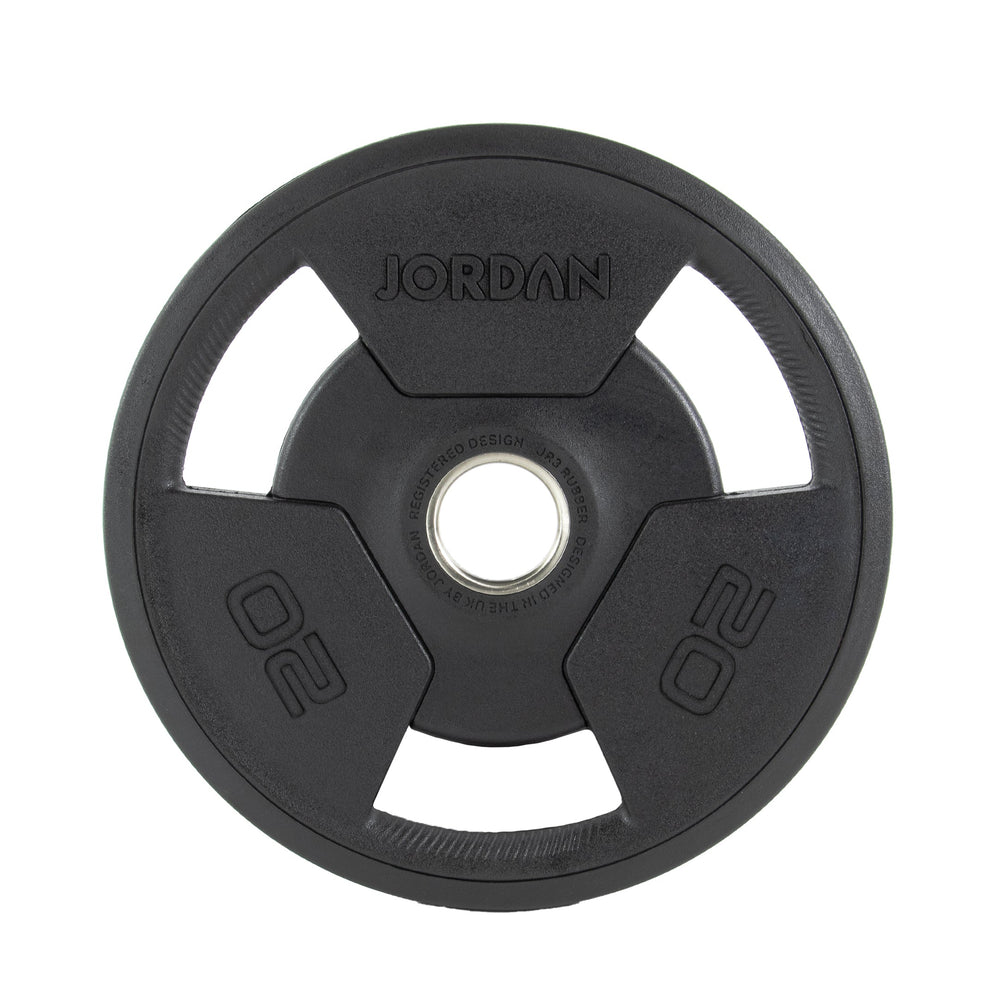 JORDAN Rubber Tri-Grip Olympic Weight Plates - Pro Gym Essentials