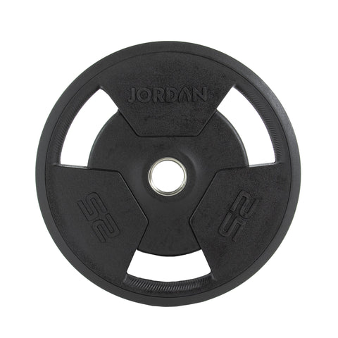 JORDAN Rubber Tri-Grip Olympic Weight Plates
