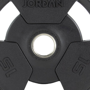 JORDAN Rubber Tri-Grip Olympic Weight Plates - Pro Gym Essentials