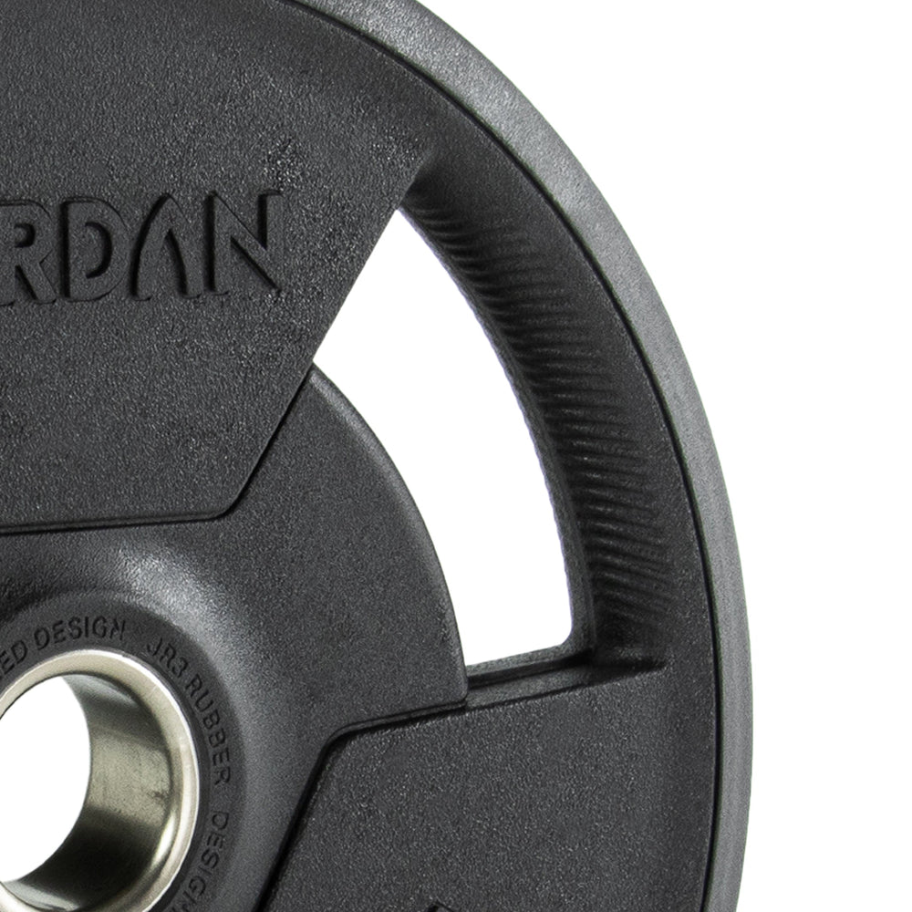 JORDAN Rubber Tri-Grip Olympic Weight Plates - Pro Gym Essentials