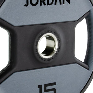 JORDAN Urethane Dual Grip Olympic Plate close-up
