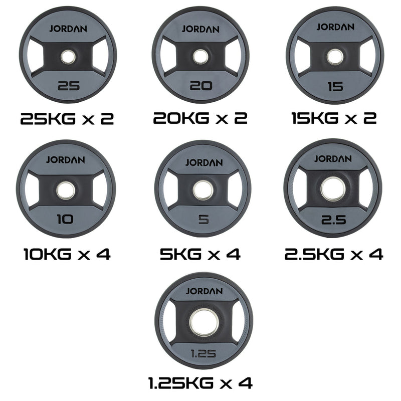 JORDAN Urethane Dual Grip Olympic Plate Set