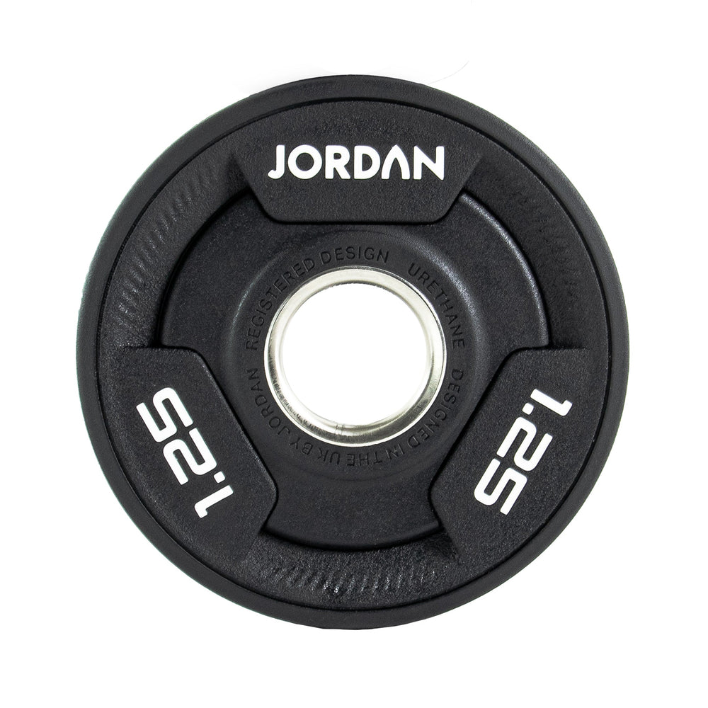 JORDAN Urethane Tri-Grip Olympic Plates - Pro Gym Essentials