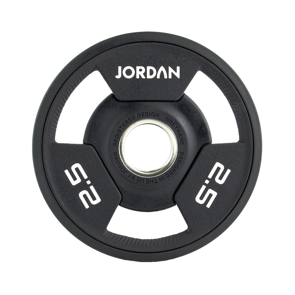 JORDAN Urethane Tri-Grip Olympic Plates - Pro Gym Essentials