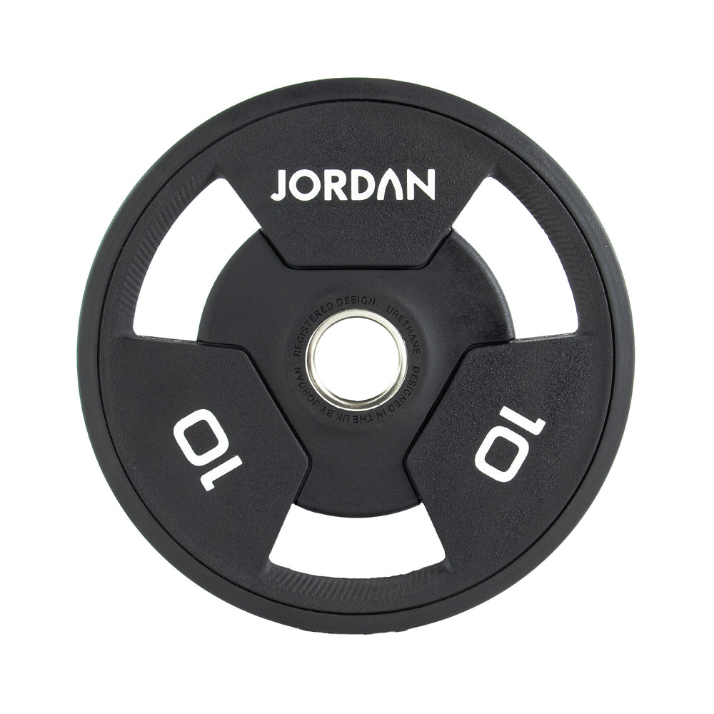 JORDAN Urethane Tri-Grip Olympic Plates - Pro Gym Essentials
