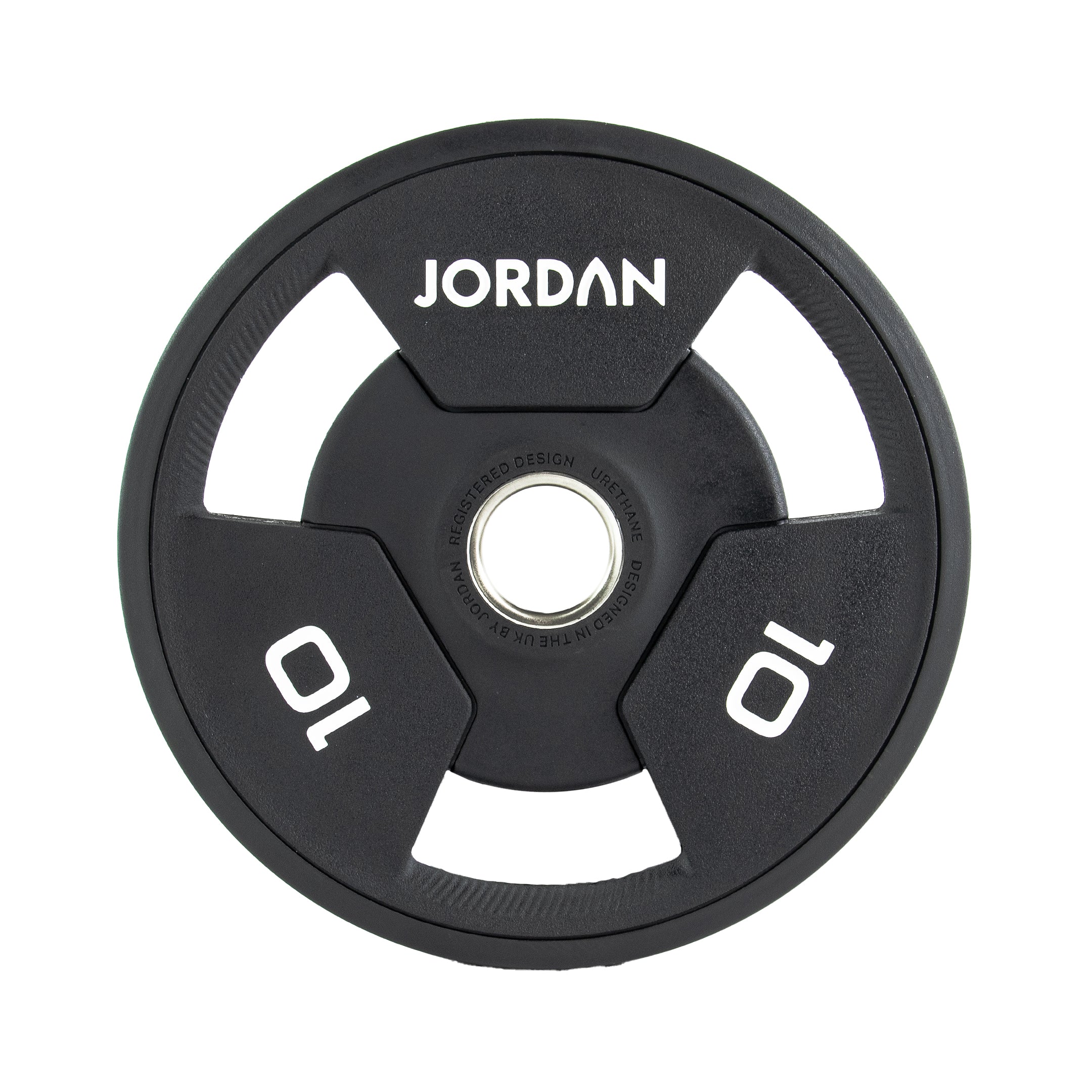JORDAN Urethane Tri-Grip Olympic Plates - Pro Gym Essentials