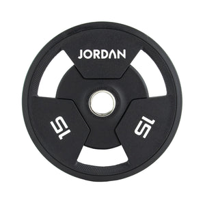 JORDAN Urethane Tri-Grip Olympic Plates - Pro Gym Essentials