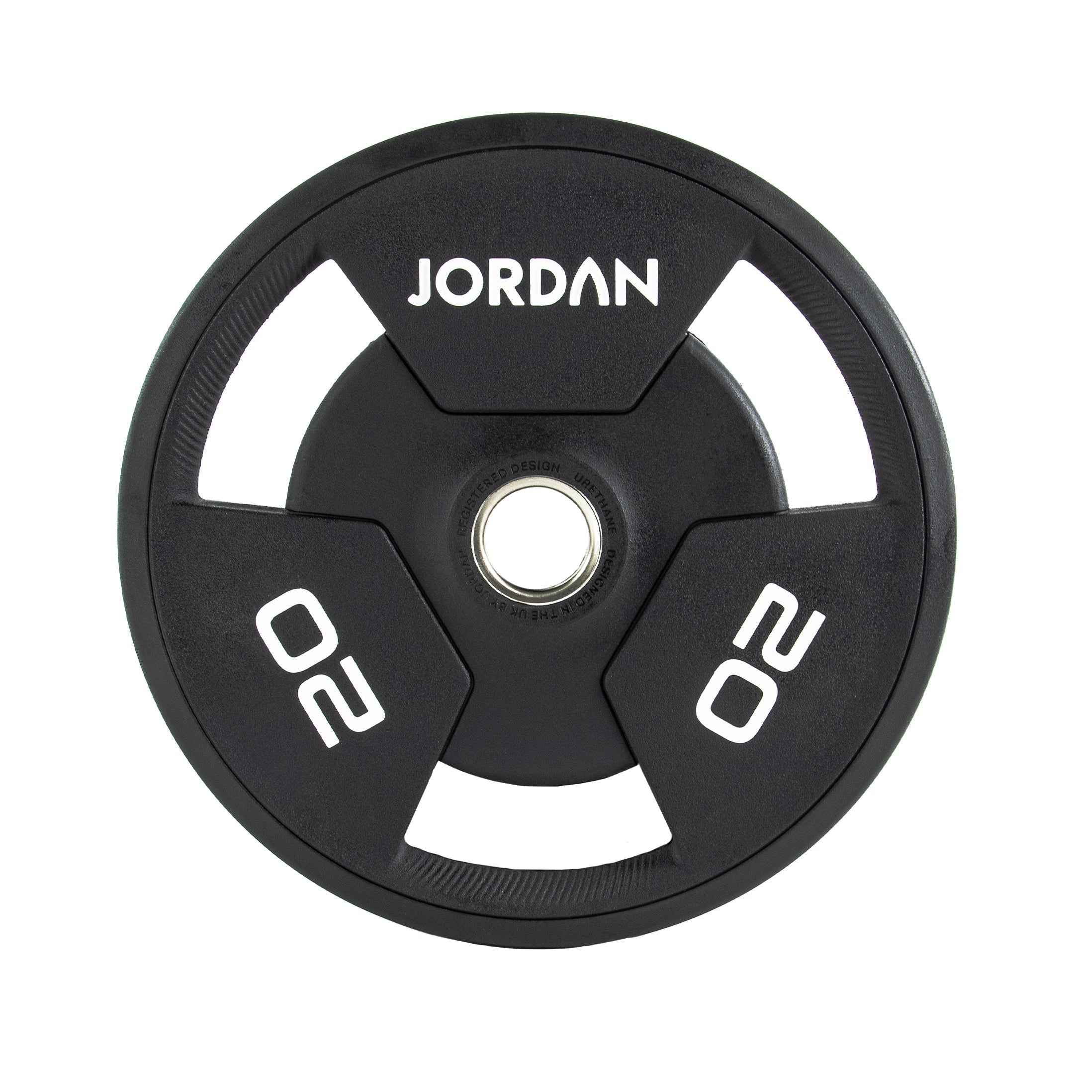 JORDAN Urethane Tri-Grip Olympic Plates - Pro Gym Essentials