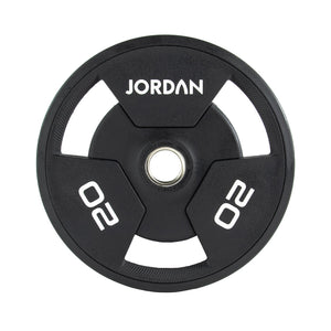 JORDAN Urethane Tri-Grip Olympic Plates - Pro Gym Essentials