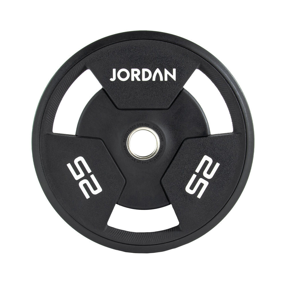 JORDAN Urethane Tri-Grip Olympic Plates - Pro Gym Essentials