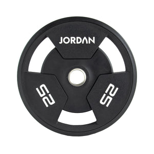 JORDAN Urethane Tri-Grip Olympic Plates - Pro Gym Essentials