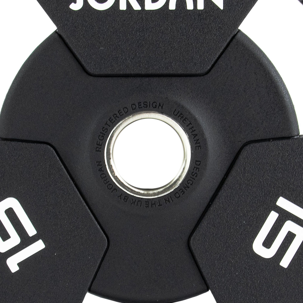 JORDAN Urethane Tri-Grip Olympic Plates - Pro Gym Essentials