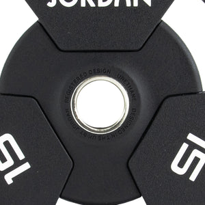 JORDAN Urethane Tri-Grip Olympic Plates - Pro Gym Essentials