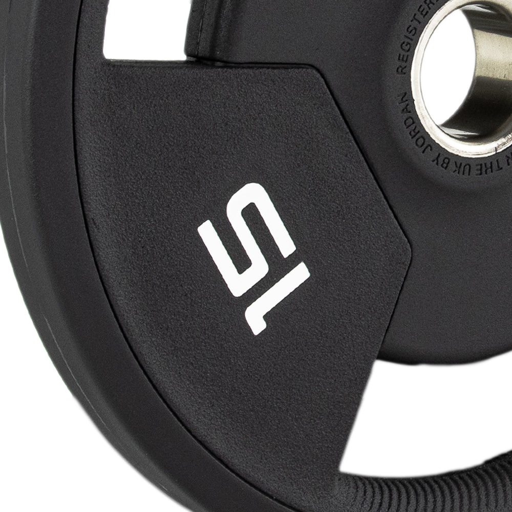 JORDAN Urethane Tri-Grip Olympic Plates - Pro Gym Essentials