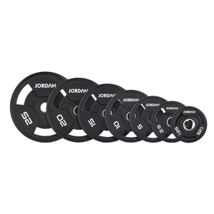 JORDAN Urethane Tri-Grip Olympic Plates - Pro Gym Essentials