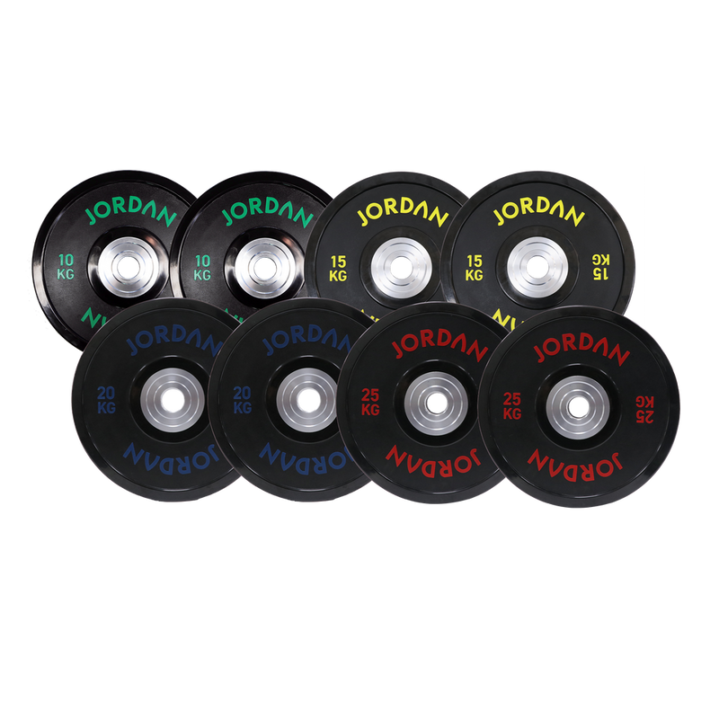 JORDAN Urethane Competition Plate Set - 2x10kg, 2x15kg, 2x20kg, 2x25kg