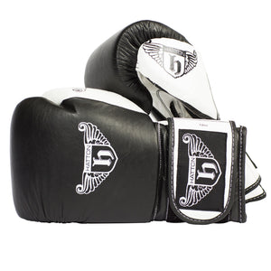 Hatton Boxing Pro Leather Boxing Gloves with Velcro - Pro Gym Essentials