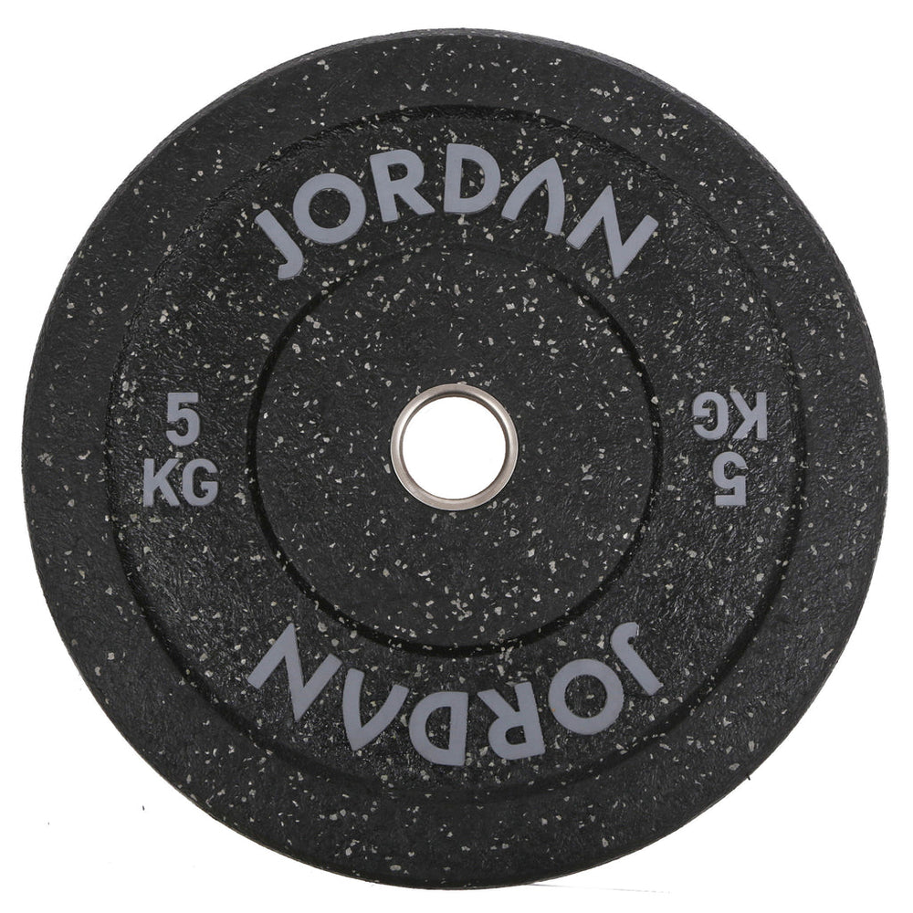JORDAN HG Black Rubber Bumper Plate Set - Coloured Fleck