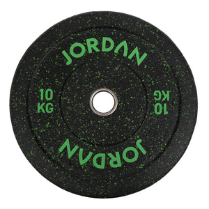 JORDAN HG Black Rubber Bumper Plate Set - Coloured Fleck
