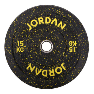 JORDAN HG Black Rubber Bumper Plate Set - Coloured Fleck