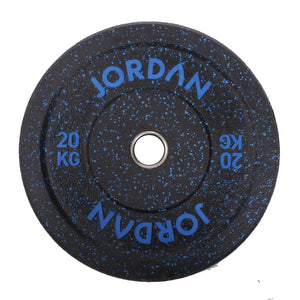 JORDAN HG Black Rubber Bumper Plate Set - Coloured Fleck