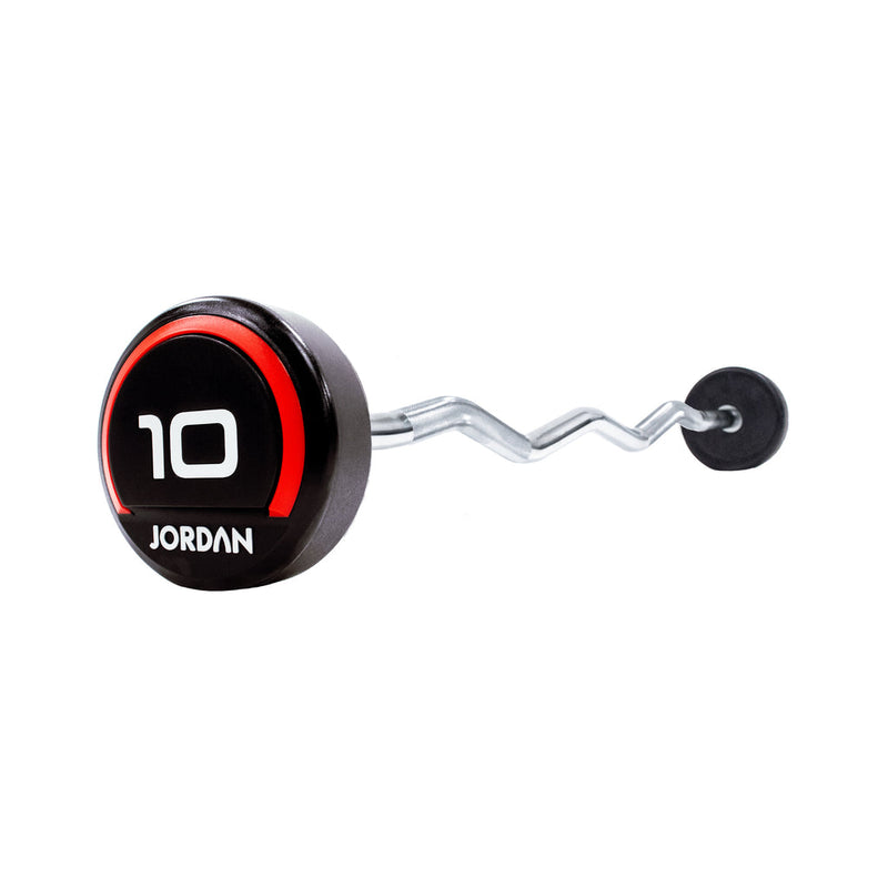 JORDAN Curl Urethane Fixed Barbell Set
